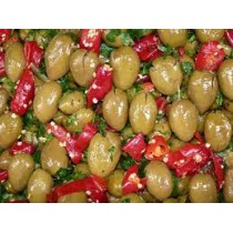 olive verdi giganti condite alla pescheria