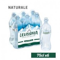 Acqua levissima naturale 6 bottiglie da 75 cl