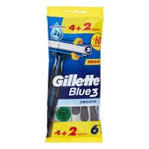 Gillette 4 Rasoio Blue3 Smooth Usa e Getta a 3 Lame